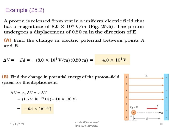 Example (25. 2) 10/30/2021 Norah Ali Al-moneef king saud university 18 