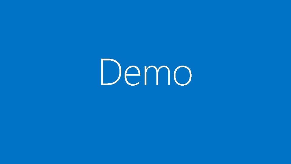 Demo 