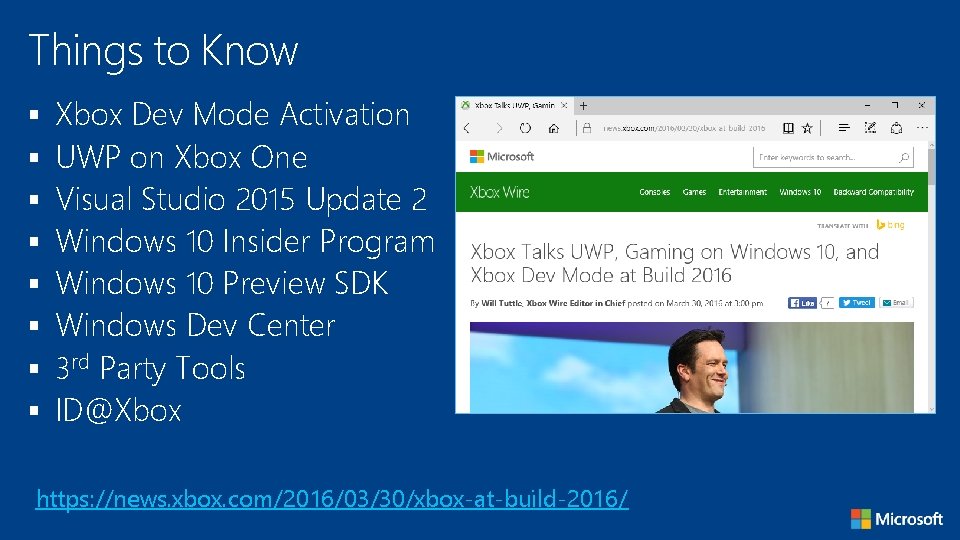Things to Know § § § § Xbox Dev Mode Activation UWP on Xbox