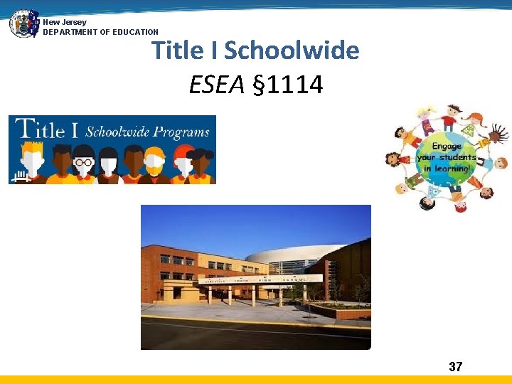 New Jersey DEPARTMENT OF EDUCATION Title I Schoolwide ESEA § 1114 37 