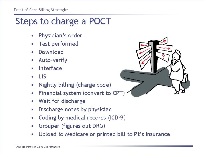 Point of Care Billing Strategies Steps to charge a POCT • • • •