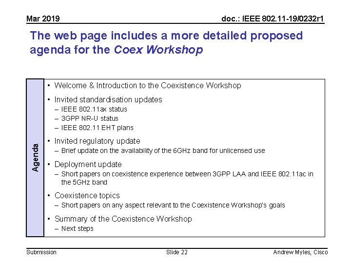 Mar 2019 doc. : IEEE 802. 11 -19/0232 r 1 The web page includes Mar 2019 doc. : IEEE 802. 11 -19/0232 r 1 The web page includes