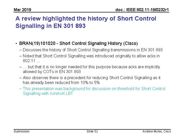 Mar 2019 doc. : IEEE 802. 11 -19/0232 r 1 A review highlighted the Mar 2019 doc. : IEEE 802. 11 -19/0232 r 1 A review highlighted the