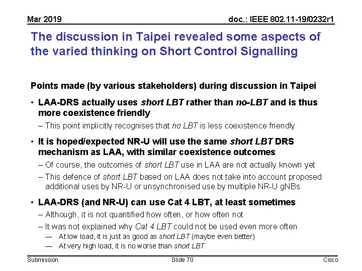 Mar 2019 doc. : IEEE 802. 11 -19/0232 r 1 The discussion in Taipei Mar 2019 doc. : IEEE 802. 11 -19/0232 r 1 The discussion in Taipei