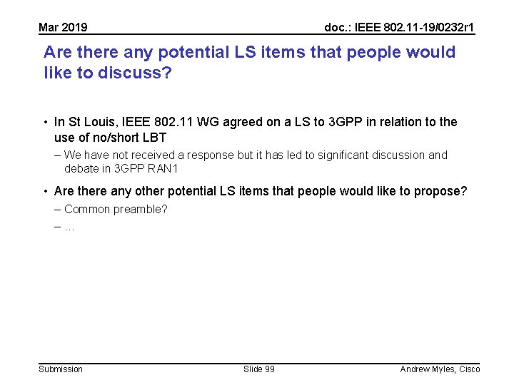 Mar 2019 doc. : IEEE 802. 11 -19/0232 r 1 Are there any potential Mar 2019 doc. : IEEE 802. 11 -19/0232 r 1 Are there any potential