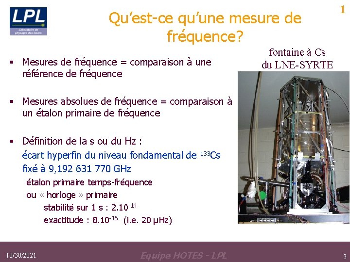 Transfert spatial et frquentiel de rfrences de frquences — free download