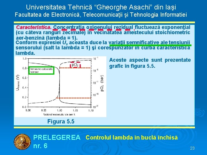 Universitatea Tehnică “Gheorghe Asachi” din Iaşi Facultatea de Electronică, Telecomunicaţii şi Tehnologia Informatiei Caracteristica.