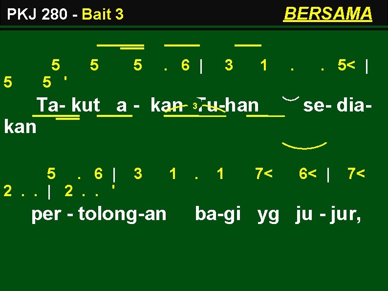 BERSAMA PKJ 280 - Bait 3 5 5 5 ' 5 5 . 6