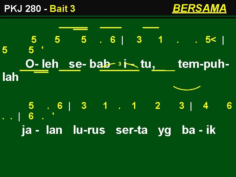 BERSAMA PKJ 280 - Bait 3 5 5 5 ' 5 5 . 6