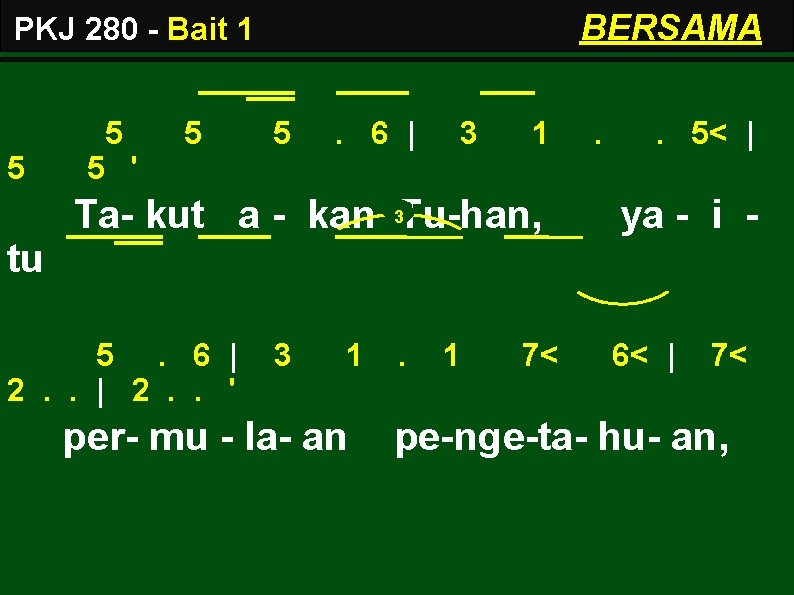 BERSAMA PKJ 280 - Bait 1 5 5 5 ' 5 5 . 6