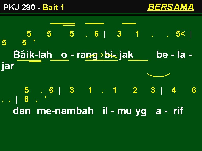 BERSAMA PKJ 280 - Bait 1 5 5 5 ' 5 5 . 6