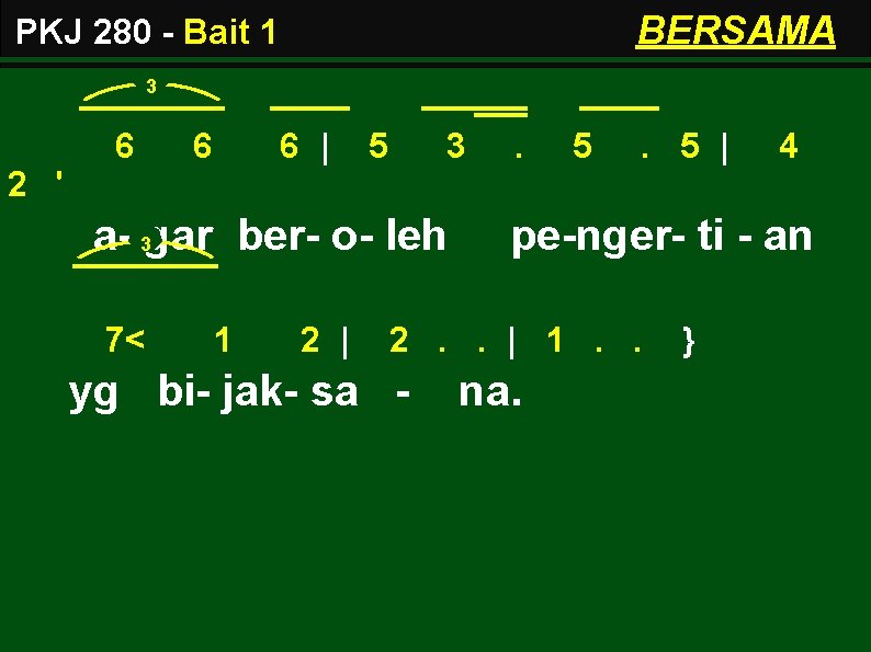 BERSAMA PKJ 280 - Bait 1 3 6 6 6 | 5 3 .