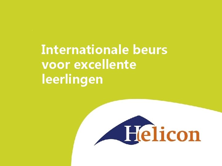 Internationale beurs voor excellente leerlingen 