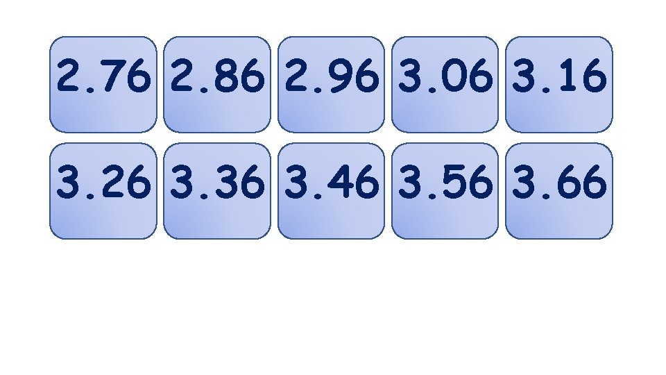 2. 76 2. 86 2. 96 3. 06 3. 16 3. 26 3. 36