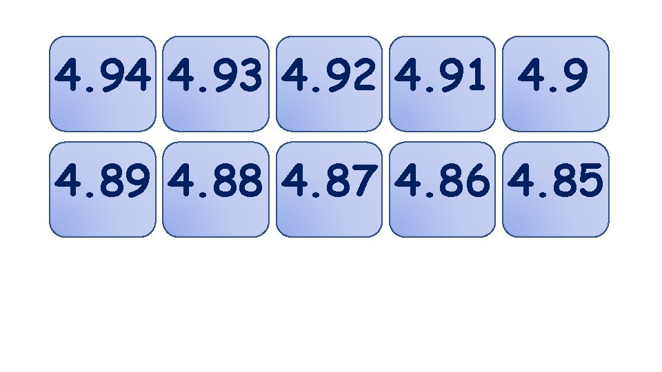 4. 94 4. 93 4. 92 4. 91 4. 9 4. 88 4. 87