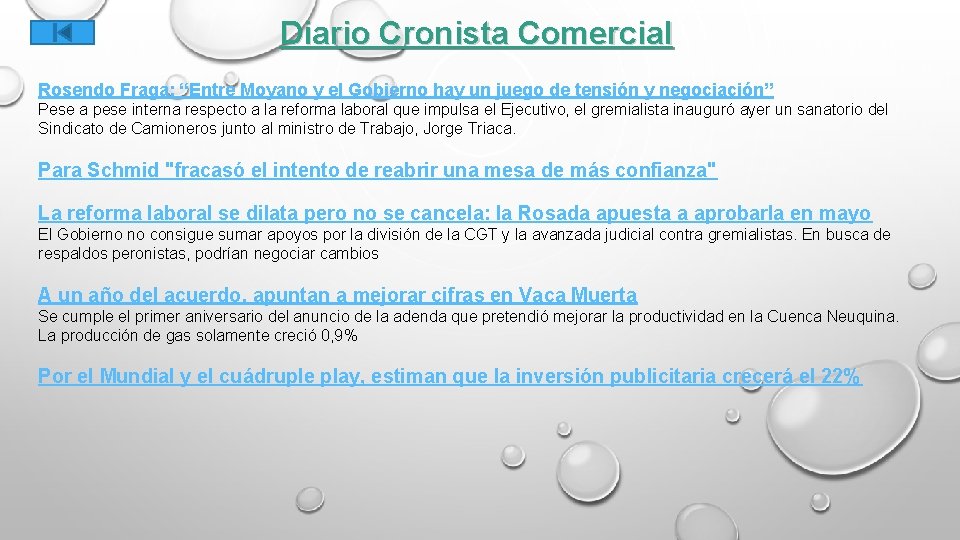 Diario Cronista Comercial Rosendo Fraga: “Entre Moyano y el Gobierno hay un juego de