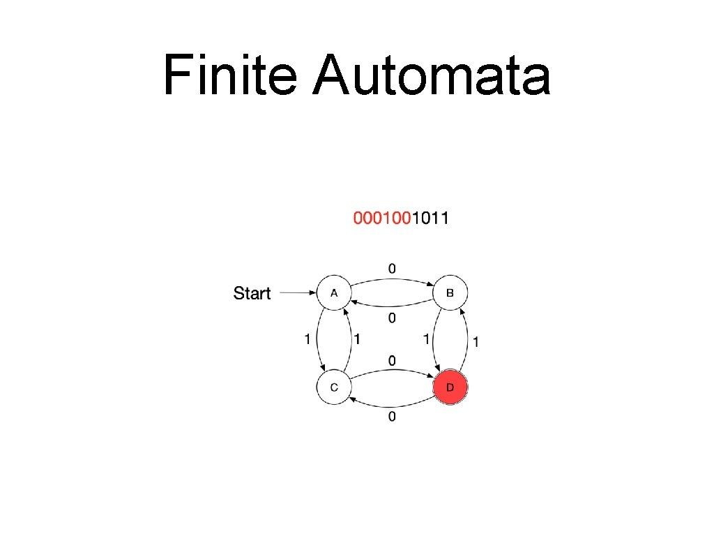 Finite Automata 