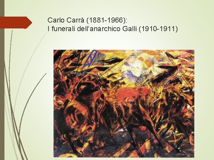 Carlo Carrà (1881 -1966): I funerali dell’anarchico Galli (1910 -1911) 