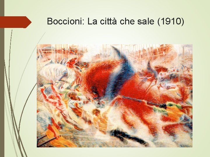 Boccioni: La città che sale (1910) 