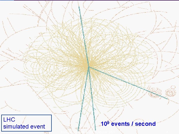 LHC simulated event 109 events / second Rüdiger Schmidt Bullay Oktober 2007 4 