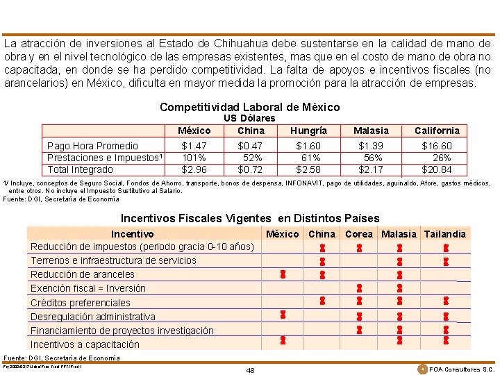 La atracción de inversiones al Estado de Chihuahua debe sustentarse en la calidad de