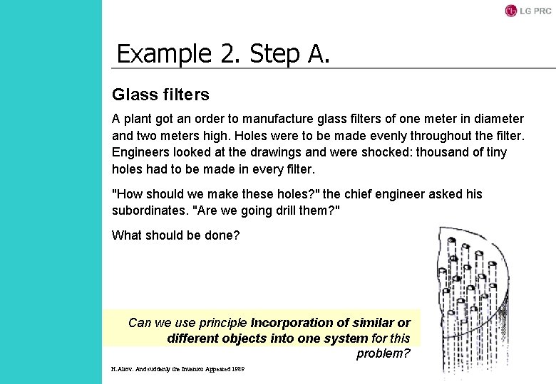Example 2. Step A. Glass filters A plant got an order to manufacture glass