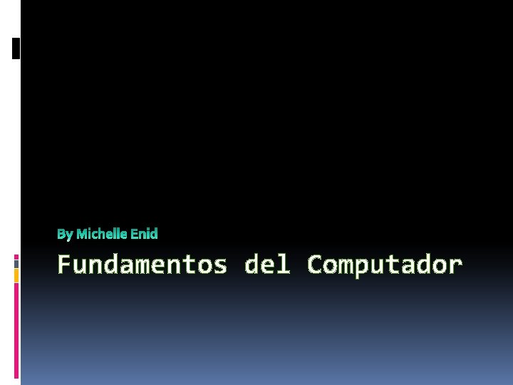 Fundamentos del Computador 