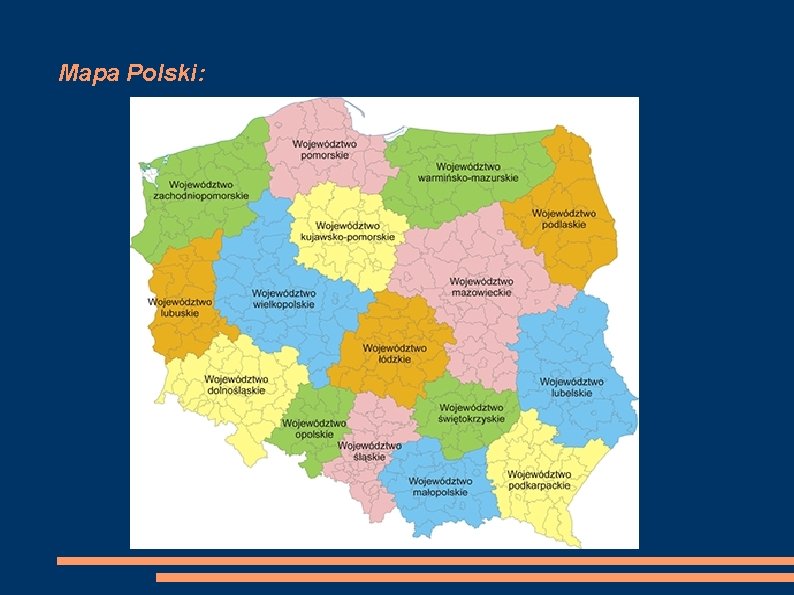 Mapa Polski: 