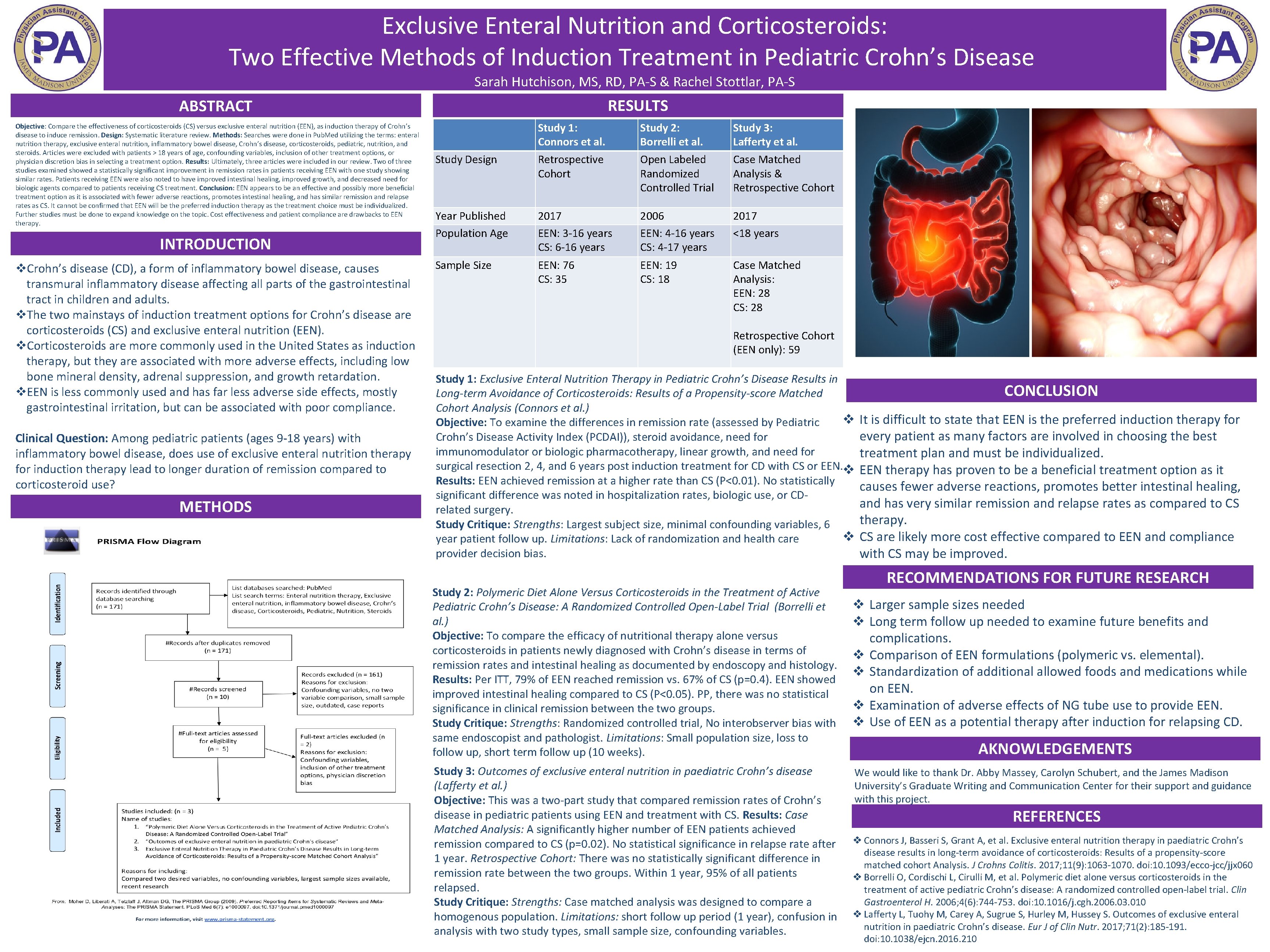 Exclusive Enteral Nutrition and Corticosteroids Two Effective Methods