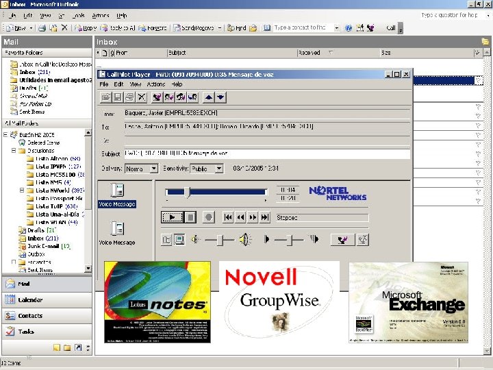 NORTEL Call Pilot Buzón de voz y mensajería unificada 15 Red. IRIS-Univ VIGO 