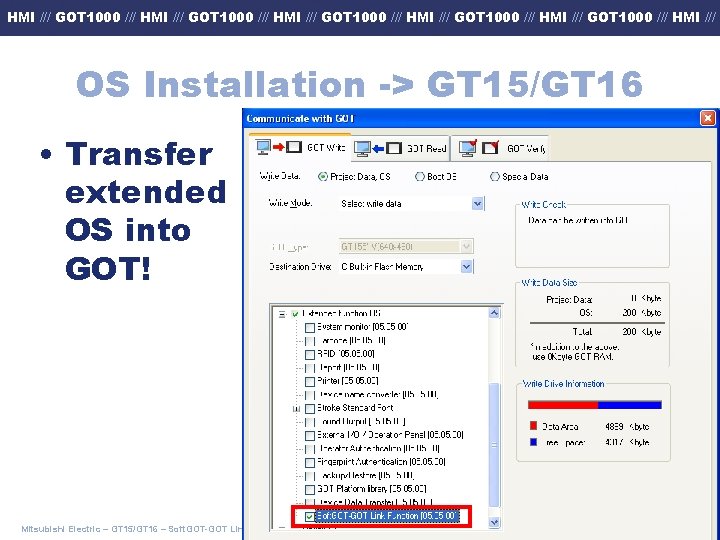 HMI /// GOT 1000 /// HMI /// GOT 1000 /// HMI /// OS Installation