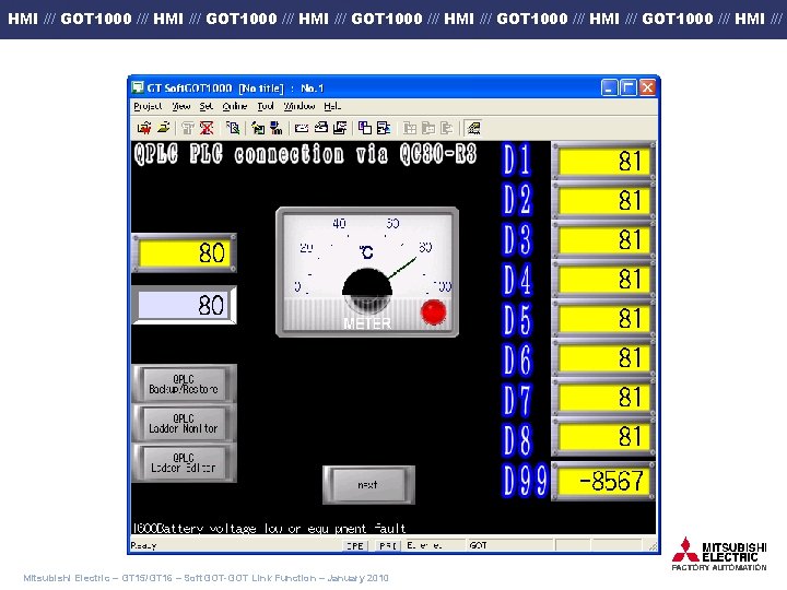 HMI /// GOT 1000 /// HMI /// GOT 1000 /// HMI /// Mitsubishi Electric