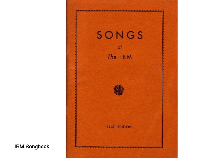 IBM Songbook 