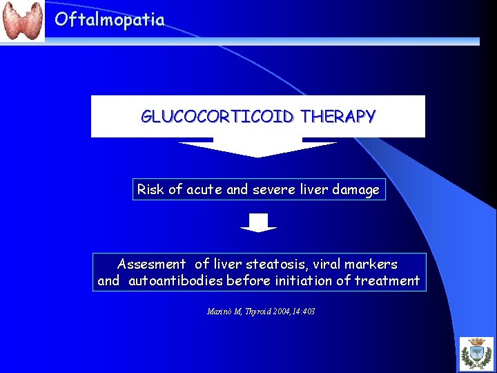 Oftalmopatia GLUCOCORTICOID THERAPY Risk of acute and severe liver damage Assesment of liver steatosis,