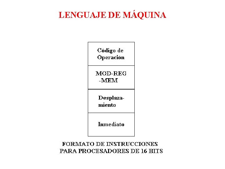 LENGUAJE DE MÁQUINA 