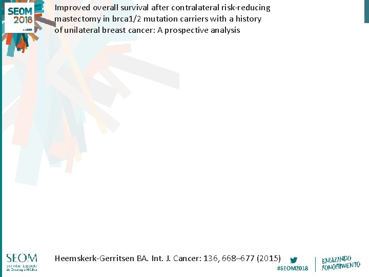 Improved overall survival after contralateral risk-reducing mastectomy in brca 1/2 mutation carriers with a