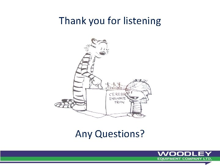 Thank you for listening Any Questions? 