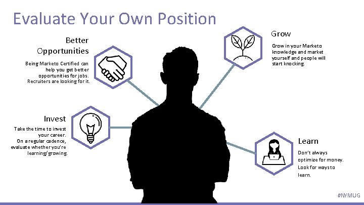 Evaluate Your Own Position Better Opportunities Grow in your Marketo knowledge and market yourself