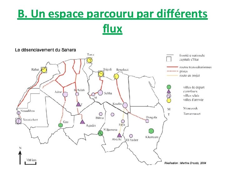 B. Un espace parcouru par différents flux 