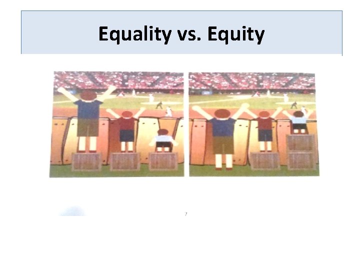 Equality vs. Equity 