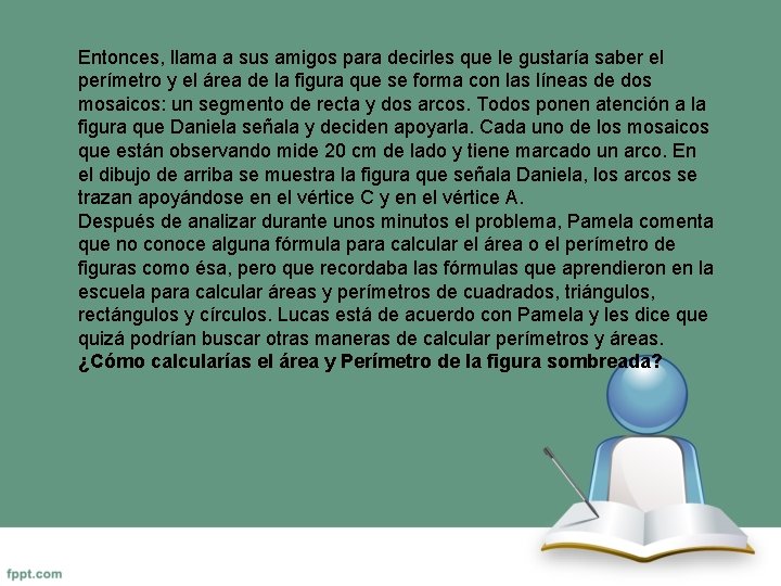 Entonces, llama a sus amigos para decirles que le gustaría saber el perímetro y