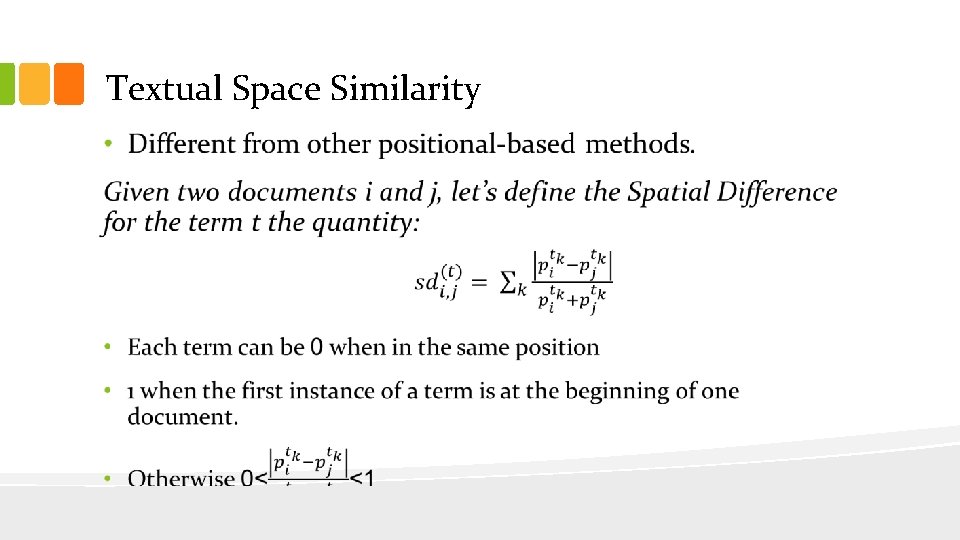 Textual Space Similarity 