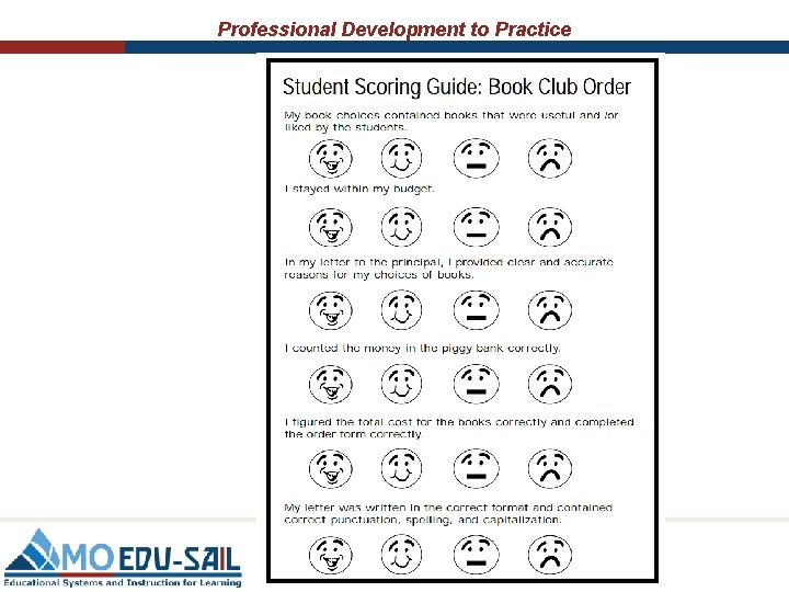 Professional Development to Practice 