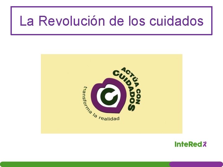 La Revolución de los cuidados 