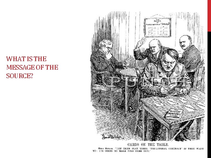 WHAT IS THE MESSAGE OF THE SOURCE? 