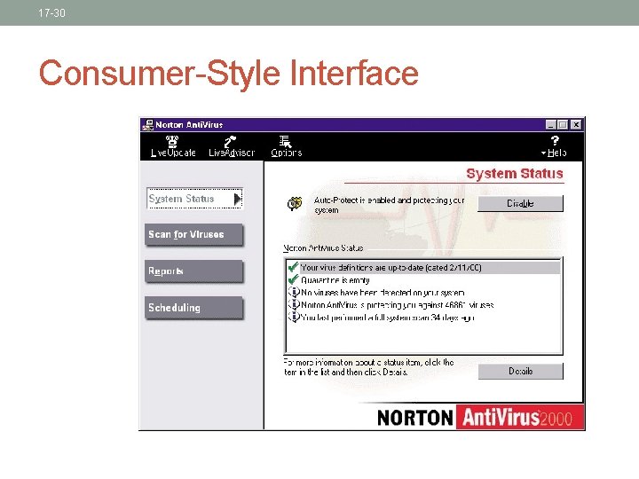 17 -30 Consumer-Style Interface 17 -30 Consumer-Style Interface