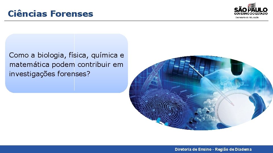 Ciências Forenses Como a biologia, física, química e matemática podem contribuir em investigações forenses?