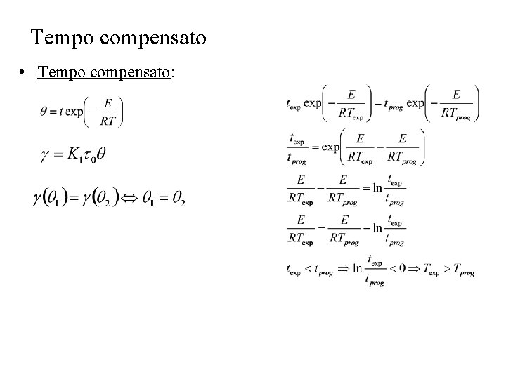 Tempo compensato • Tempo compensato: 