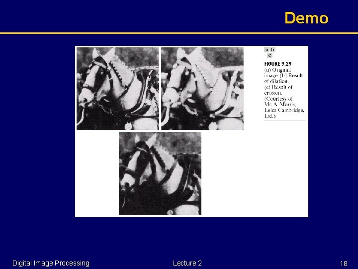 Demo Digital Image Processing Lecture 2 18 