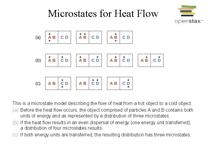 Microstates for Heat Flow This is a microstate model describing the flow of heat